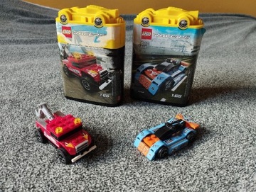 LEGO Racers 8193 i 8195 Pocisk i Holownik 2 auta