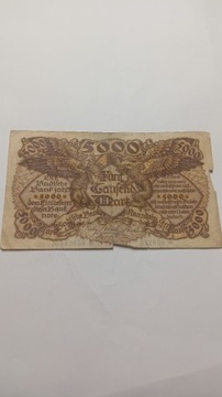 5000 Marek 1922 rok Niemcy 