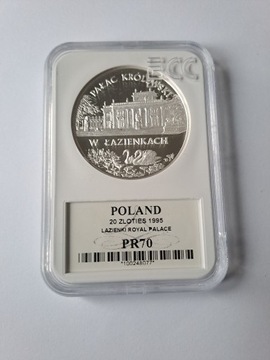 20 zł  Pałac Królewski w Łazienkach 1995r. PR 70