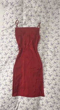 czerwona elegancka sukienka vintage pinterest