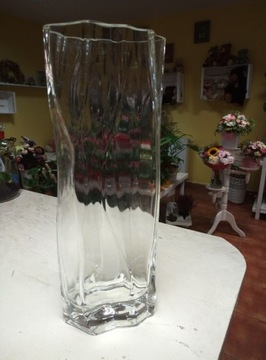 Unikatowy wazon grube szkło wysoki
