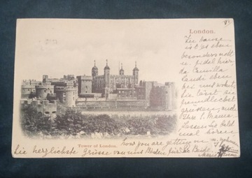 Pocztowa kartka  London 1902 rok