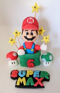 Figurka na tort. Super Mario. Dekoracja.  