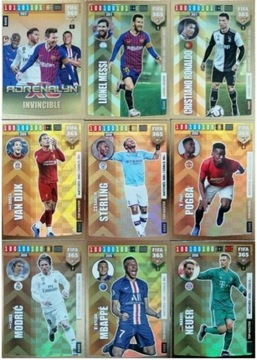 9 KART RARE FIFA 365 2020 MESSI RONALDO INVINCIBLE