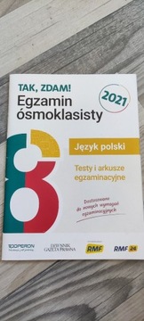 Tak,Zdam! testy i arkusze egzaminacyjne j.polski