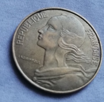 20 centimes Francja 1994 moneta 