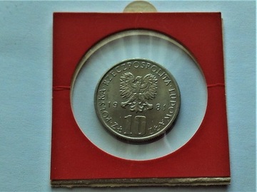 10 złoty  Bolesław Prus  1981 z worka bankowego