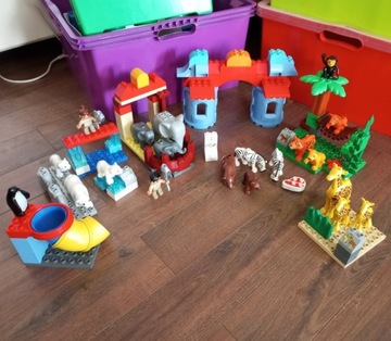 Ogromny zestaw Lego Duplo ZOO zwierzęta 