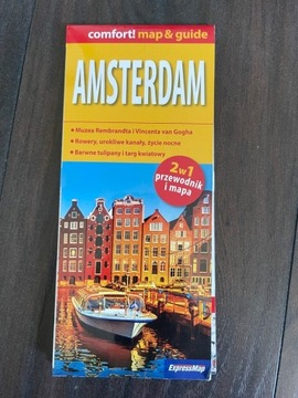 Comfort map&guide Amsterdam mapa powlekana