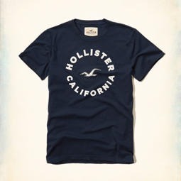 Koszulka Hollister M męska T-shirt granatowa nowa