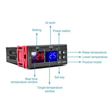 Regulator temperatury OTY-1000 K-type 0 ~ 999°C