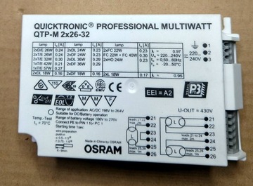 Statecznik EVG 2x26-32W 230-240V QTP-M OSRAM