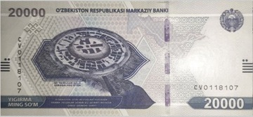 Uzbekistan - 20000 Sum - 2021 - P89 - St.1