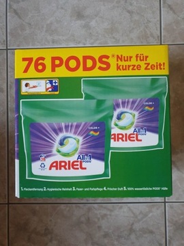 Niemieckie Kapsułki do prania Ariel 76 sztuk