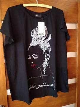 Koszulka damska Dolce&Gabbana 95%cotton nowa r.50