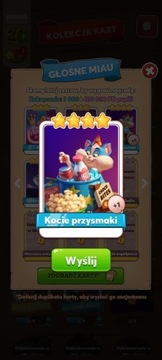 Karta Kocie przysmaki coin master natychmiastowo