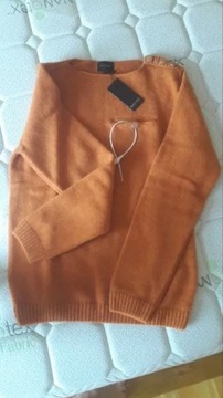 RAGE AGE sweter visio M nowy pomarańcz, granat,