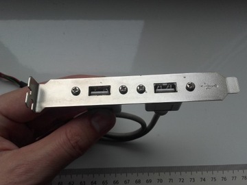 USB na śledziu, złącze USB do płyty głównej, używa