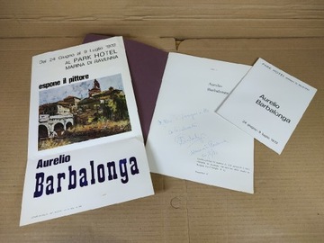 Aurelio Barbalonga Autograf Album 1972 Plakat
