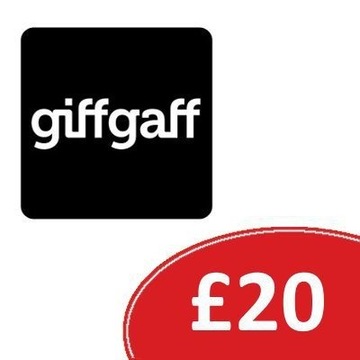 Doładowanie giffgaff 20 GBP kod Anglia UK