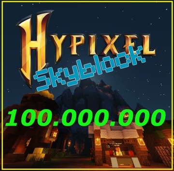 MINECRAFT HYPIXEL SKYBLOCK 100.000.000 COIN MONETY