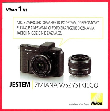 Nikon 1 v1 - folder / katalog 2011 rok