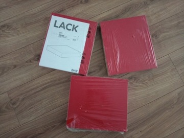 Półki czerwone IKEA 3 szt