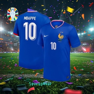 Francja Mbappe Koszulka Dom EURO 2024 Rozm. S