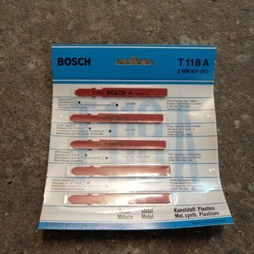 Brzeszczot do wyrzynarki Bosch T 118 A 5 sztuk