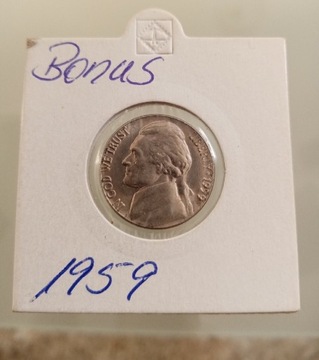 Moneta 5 centów - 1959 rok