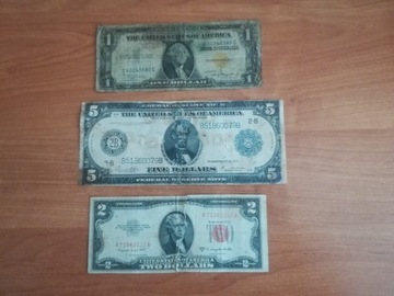 Zestaw Banknoty Stare Dolary z USA