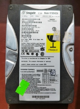 Dysk HDD SEGATE 20 GB ST320423A