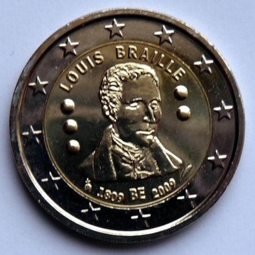 BELGIA 2009  2 EURO  OKOL. UNC  !!!!!!!