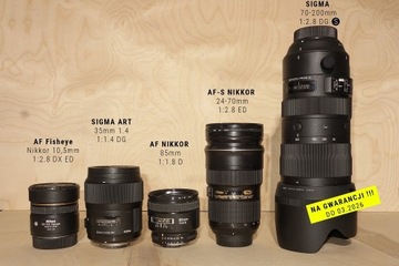 Nikon D810+2obiektywy: (Sigma70-200mm+Sigma 35mm) 