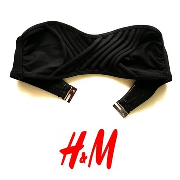 czarna góra H&M xs 34 strój kapielowy bikini