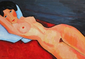 Amedeo Modigliani, Akt, 42x59,5, akty