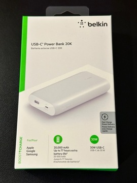 NOWY Belkin Boost Charge 20000mAh Powerbank USB-C Apple