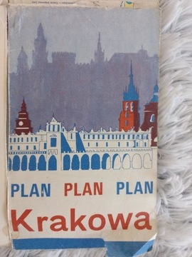 plan miasta Krakowa 1971 unikat