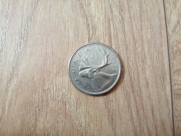 Moneta Kanada 25 centów Elżbieta II 1975,1976,1978