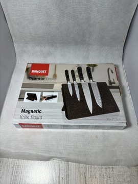 Deska magnetyczna na noże Granite Brąz Banquet