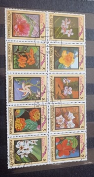 Flores Cubanas znaczki kwiaty Cuba