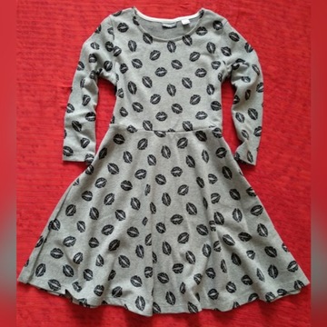 Sukienka dziewczęca, 146-152, Pepperts, szara USTA