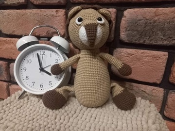 Lew Lion, amigurumi, ręcznie robiony