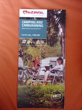 Mapa Kampingi ,Caravaning Mazowsze 