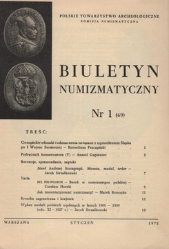 Biuletyn Numizmatyczny 69/1972