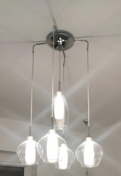 Lampa wisząca Azzardo Amber Milano clear + 2 zwisy