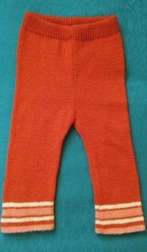Spodnie dziewczęce - 3 latka, ręcznie robione.