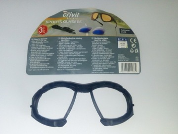 Crivit Sports Glasses wielo. okulary -foam oprawki