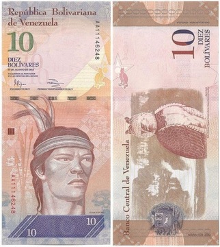 WENEZUELA 10 BOLIVARES 2014 UNC