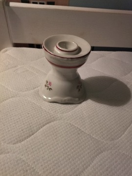 Świecznik ceramiczny Bogucice retro vintage 